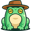Frog in a hat